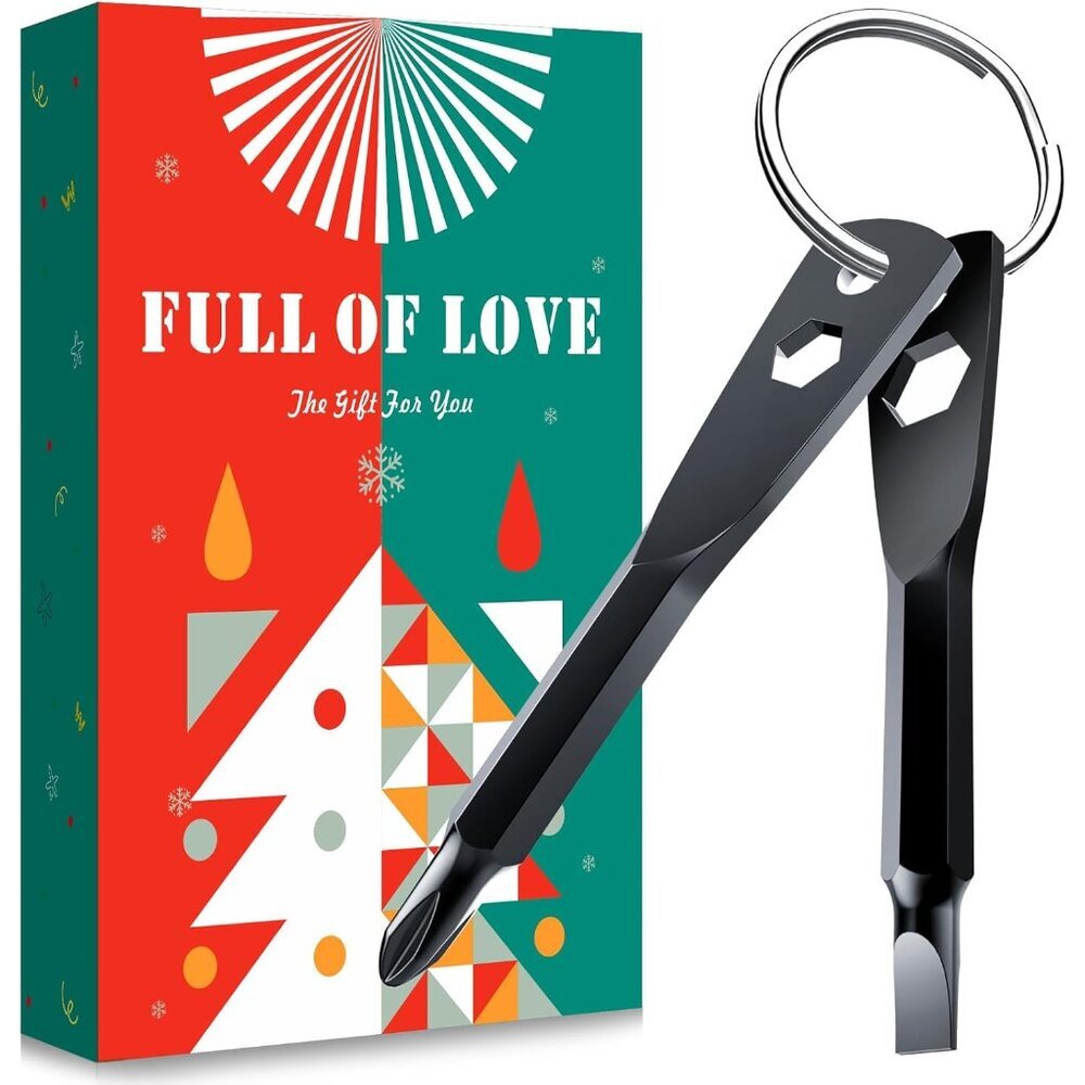 Christmas Gifts Stocking Stuffers for Men, Keychain Screwdriver Tool Gifts for M